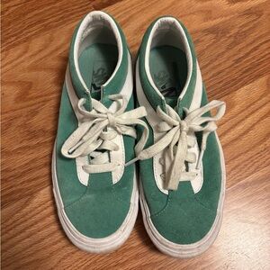 Vans Green and White Sneakers